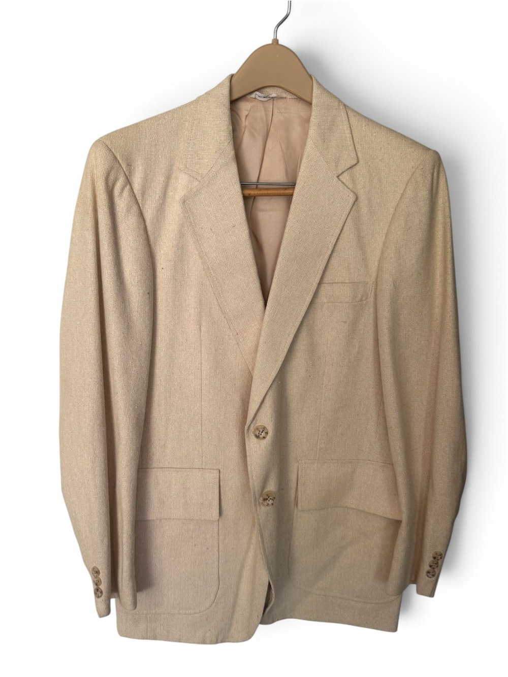 Vintage-Classic Men's Beige Blazer - Tailored Sport Coat